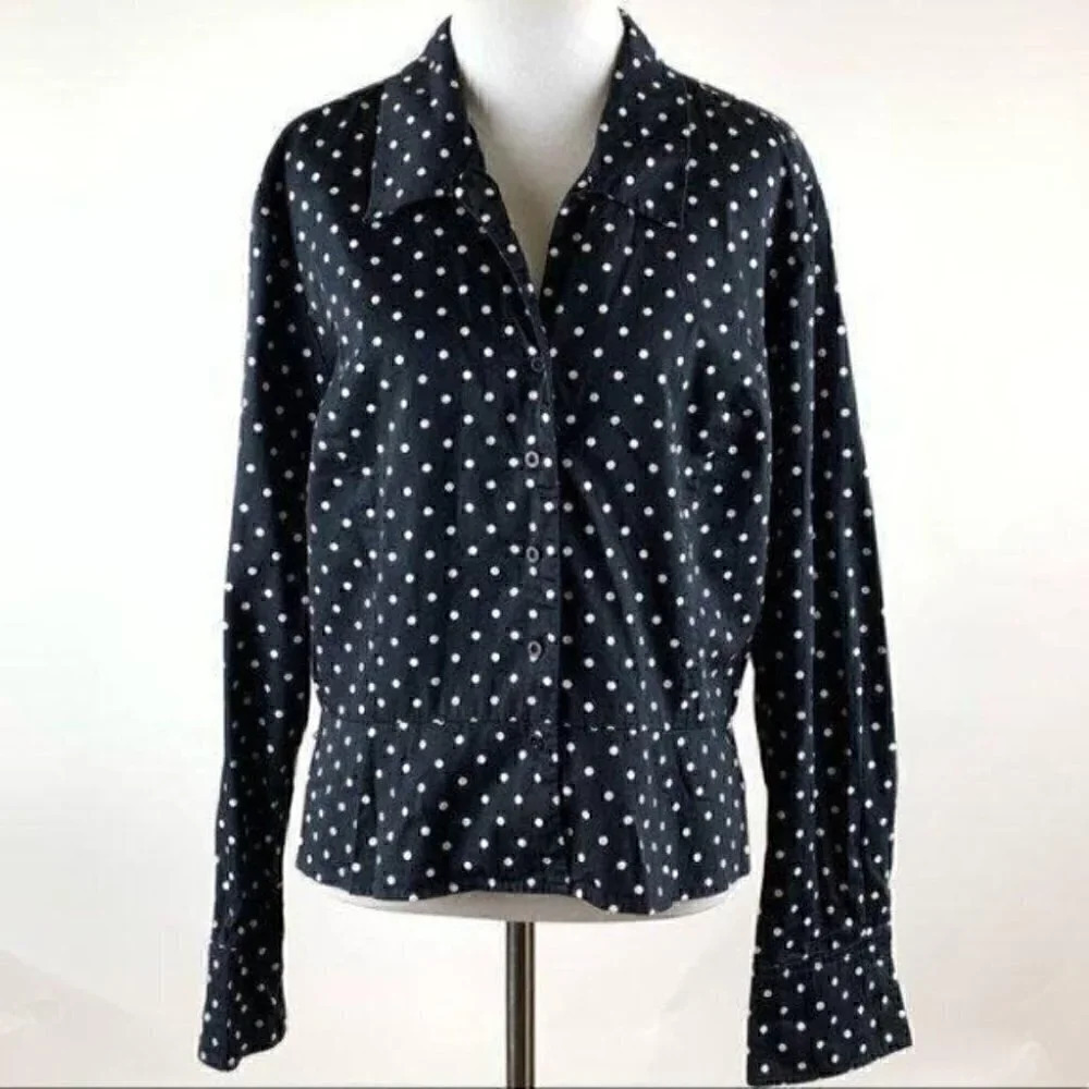 Jones Wear Studio womans top size XL black White